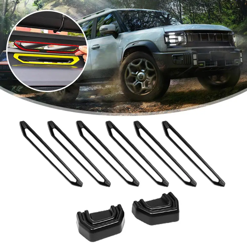 8PCS/Set New Jetour 2023 2024  - Crepe Pan Carbon ulasan dan harga